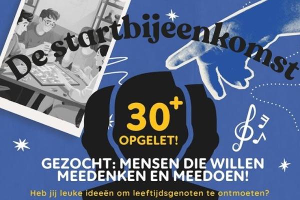 Startbijeenkomst 30+ leeftijdsgenoten ontmoeten