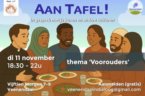 Aan Tafel!  In gesprek met je buren en andere culturen over voorouders.