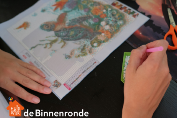 Binnenronde: Diamond Painting kaarten maken