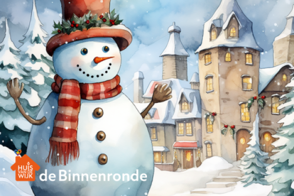 Binnenronde: Sneeuwpop knutselen