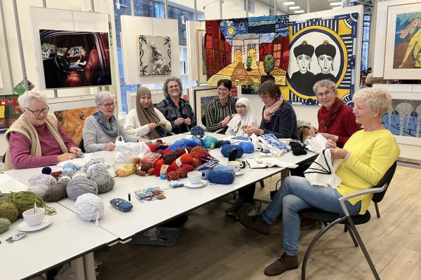 Deelnemers aan het Textiel Café