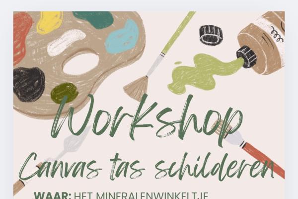 Canvas tas beschilderen!