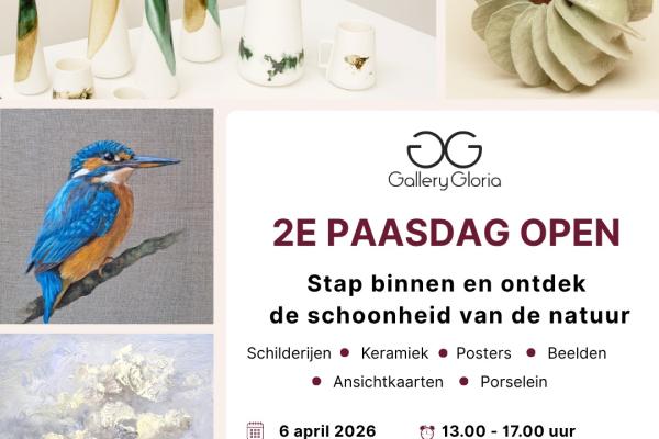 Gallery Gloria open op Tweede Paasdag 