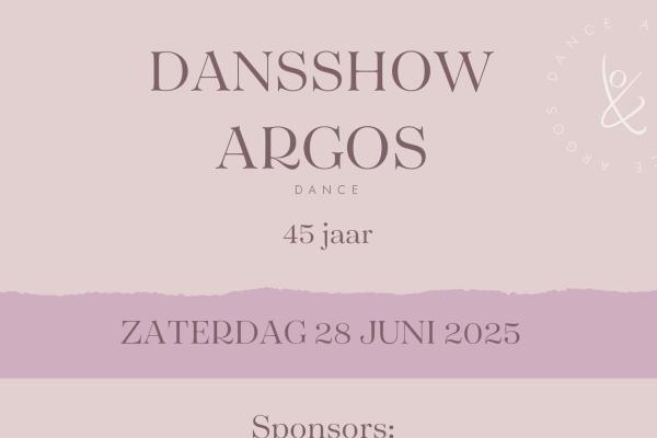 Dansshow 2025: Jubileumshow 45 jaar! - Argos Dance Veenendaal